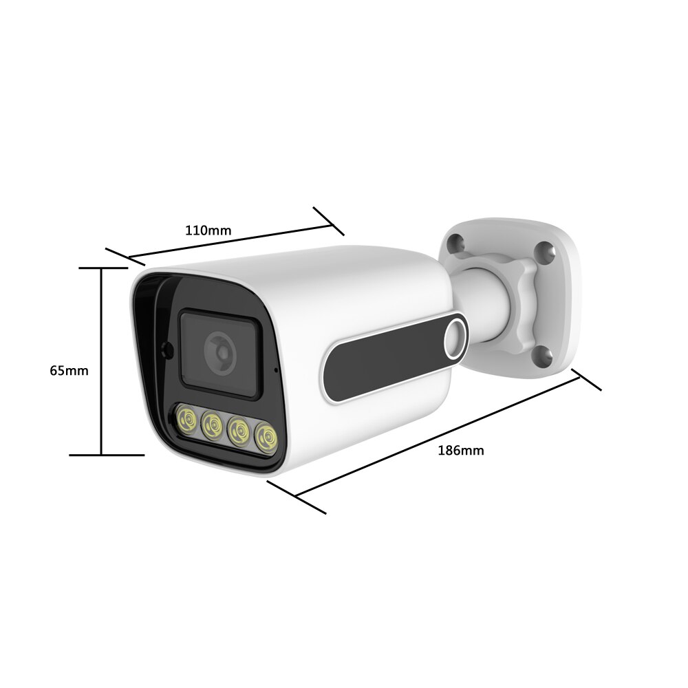 4 MEGAPİKSEL IP IR LED DIŞ ORTAM SESLİ BULLET KAMERA-EC-6600